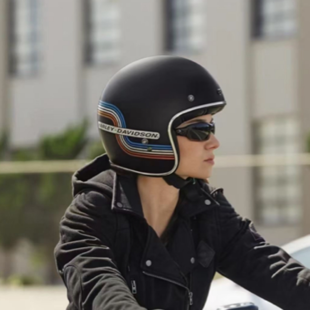 哈雷戴维森原厂3/4盔98174-21GX 2XL码 适合60-62头围