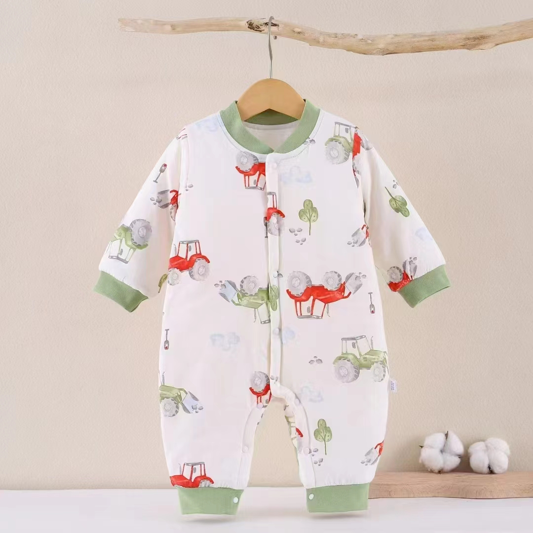 女童婴儿男童宝宝衣服爬爬哈衣连体四季保暖（以直播间为准）