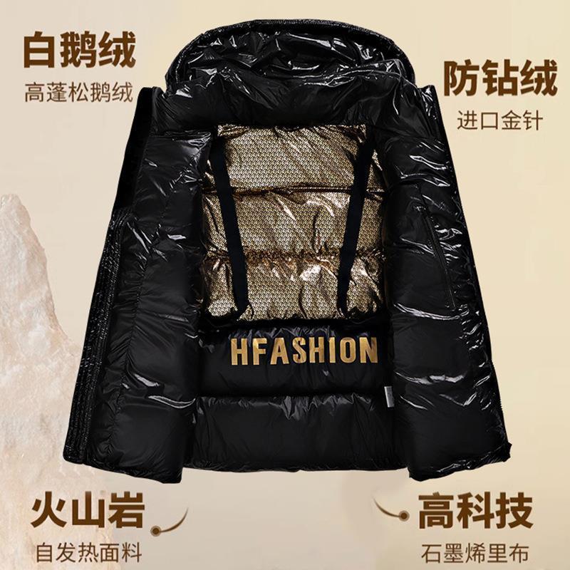 波司登冬季新款黑金款羽绒服短款男女情侣款白鸭绒反季加厚保暖