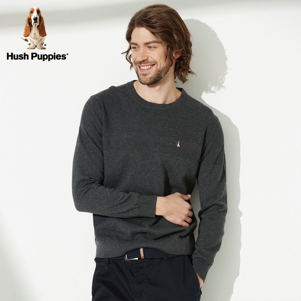 Hush Puppie暇步士男装春秋季时尚简约休闲毛衣针织衫|PW-28104Z