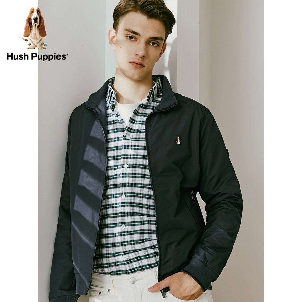 Hush Puppies暇步男装秋新士时尚立领休闲户外夹克外套|PJ-21590D