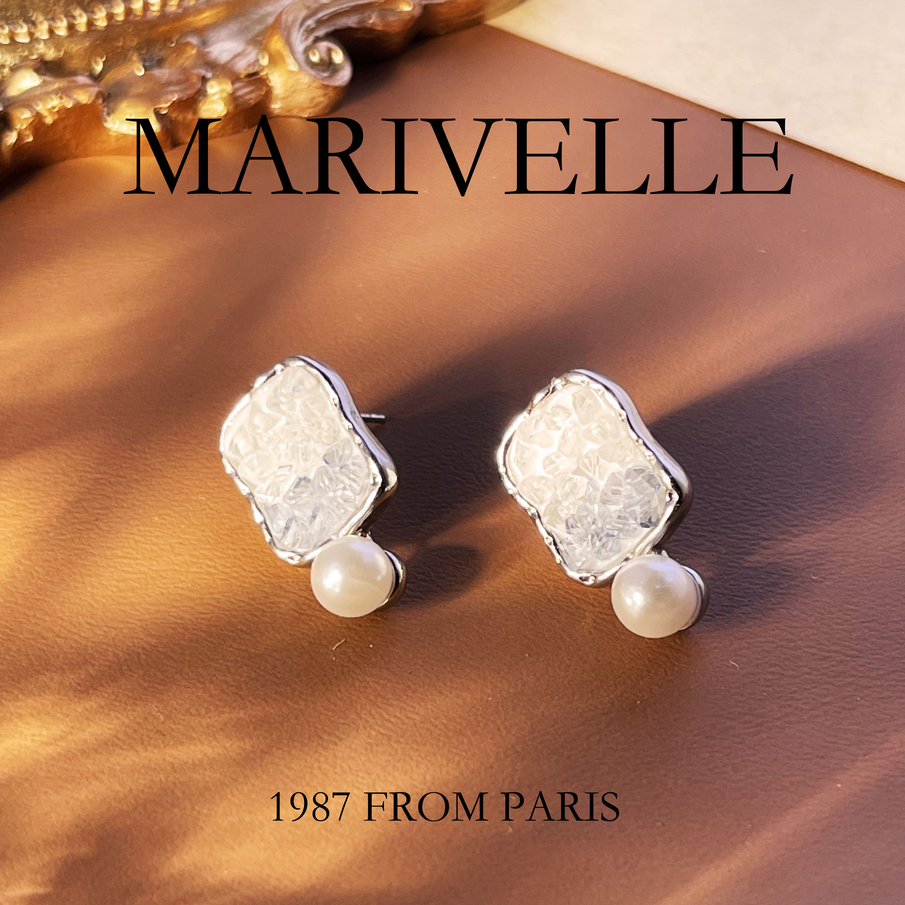 铜合金耳饰 925银针 E-4013【情愫】MARIVELLE玛莉薇尔 耳钉