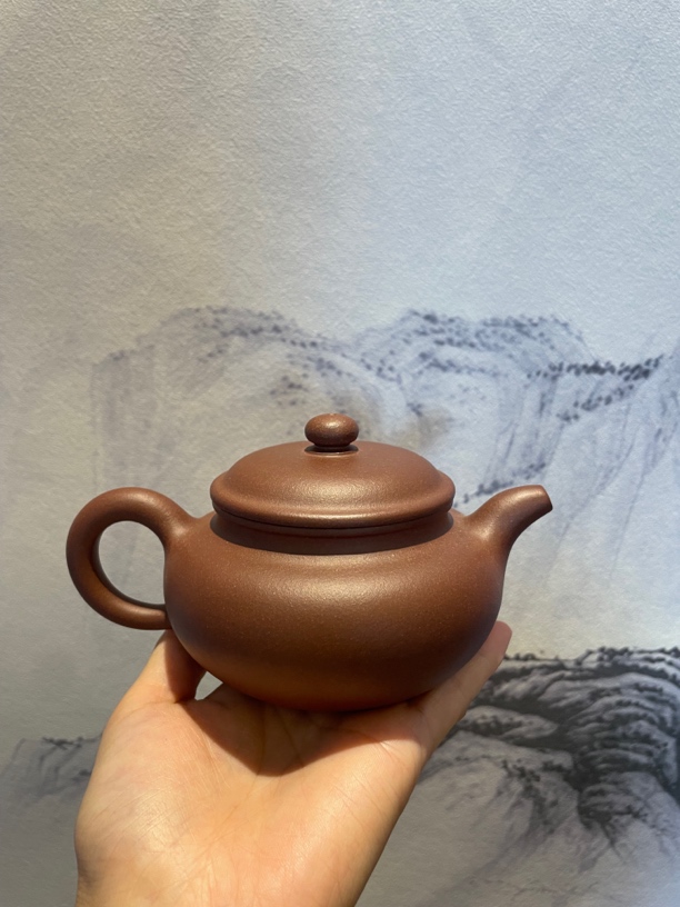 黄龙山老清水泥，230c容量，纯手工制作紫砂壶