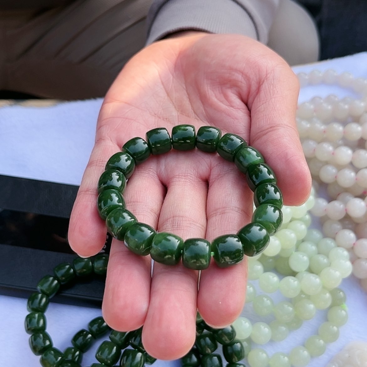 【闪购商品】和田玉手链未镶嵌多样性发一hx