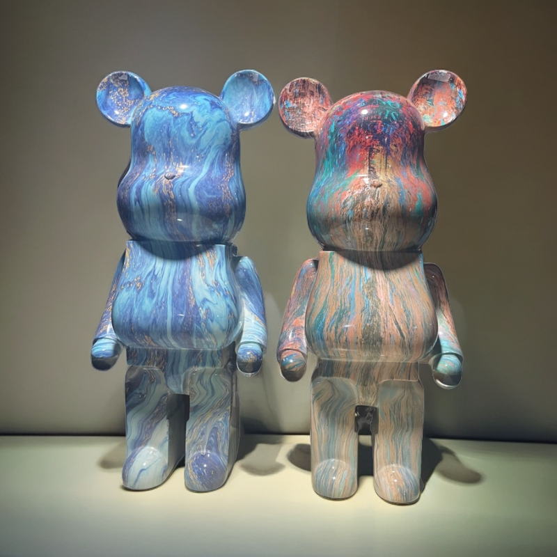 80厘米水转印网红熊摆设网红熊客厅桌面摆件