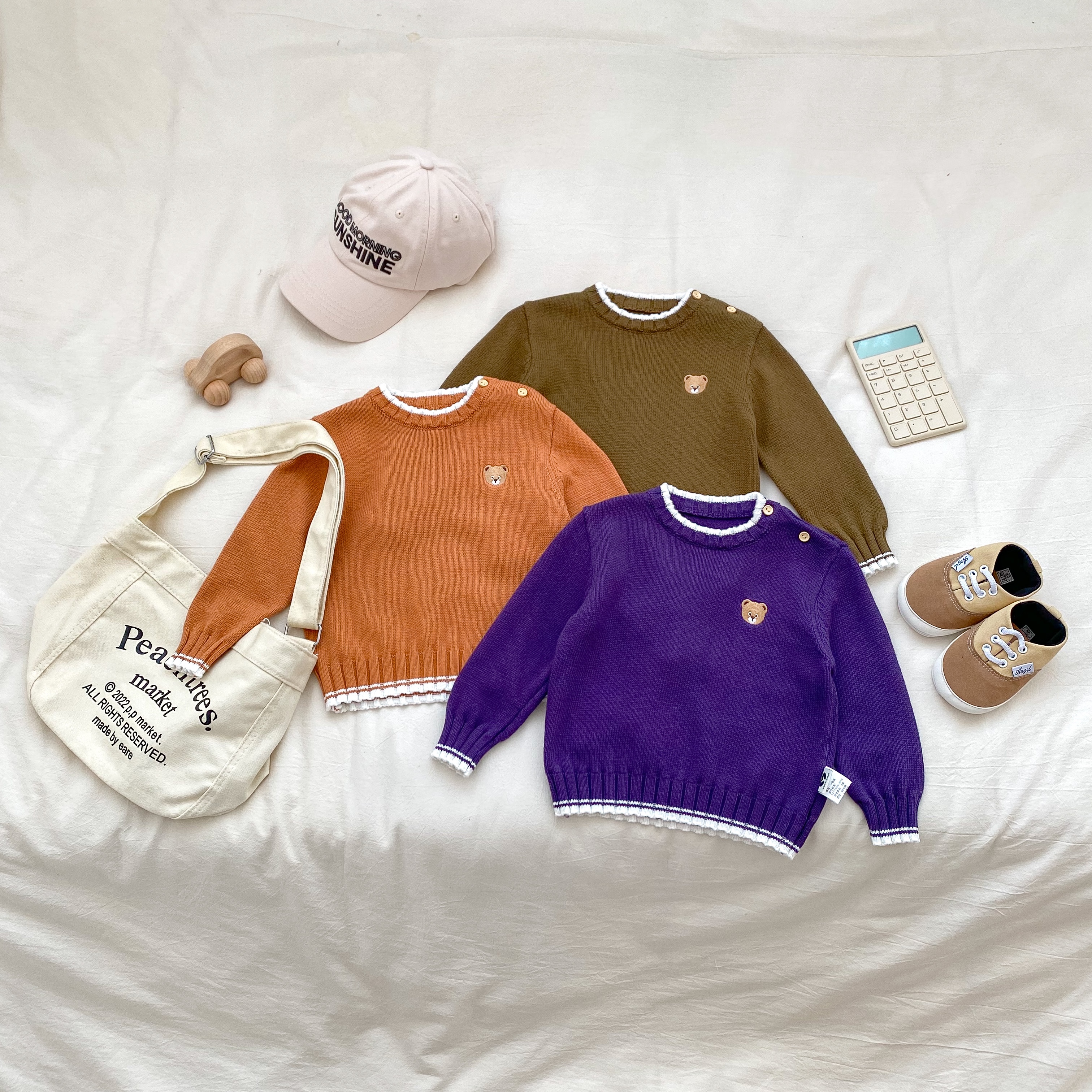 9/30YOYO【云朵慕斯】婴幼儿秋冬刺绣针织套头毛衣小童洋气外穿上衣