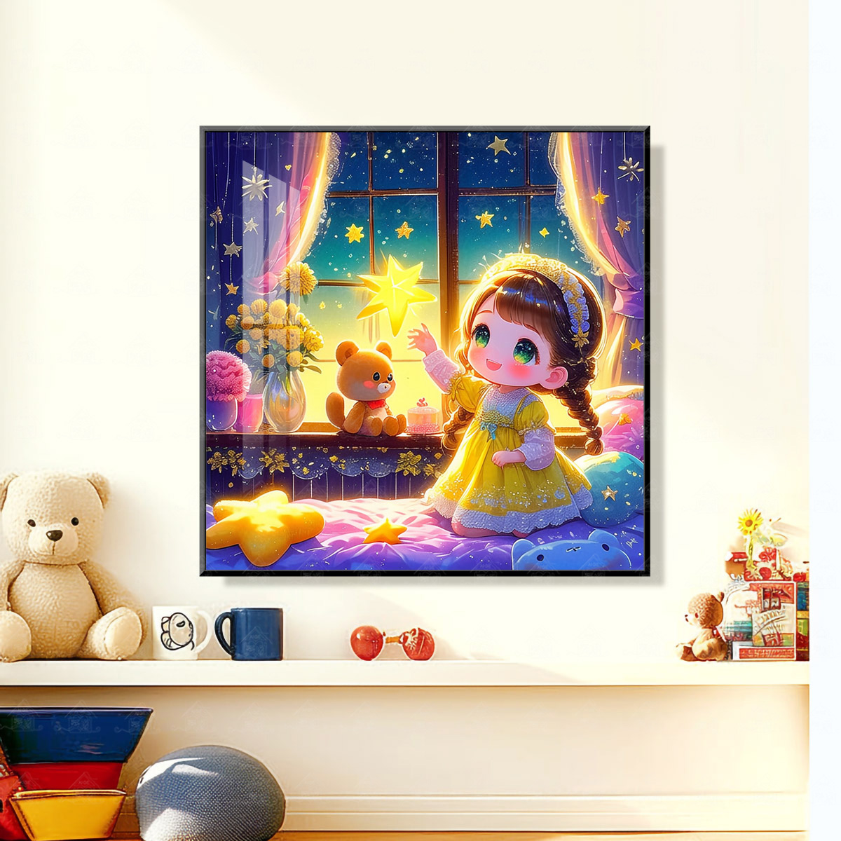 【可代卖成品】十字绣爱阁小童星新款可爱治愈客厅手工线绣宝藏文创