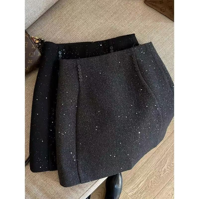 【星光璀璨】A字半身裙韩系高级感精致闪闪显瘦包臀时尚年会小裙子