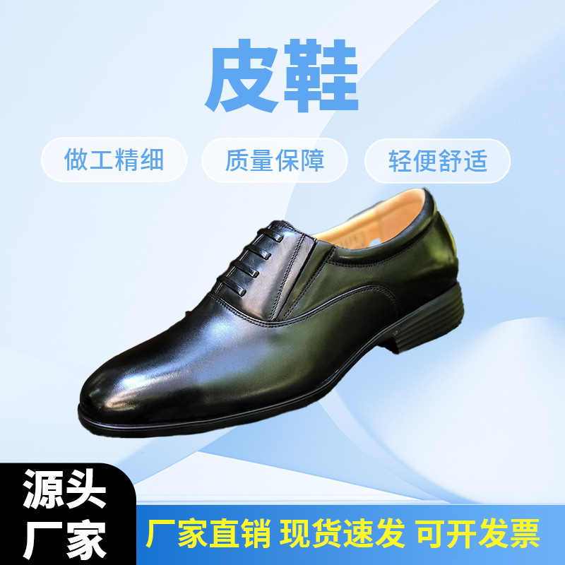 新款夏季春秋季休闲正装工作皮鞋