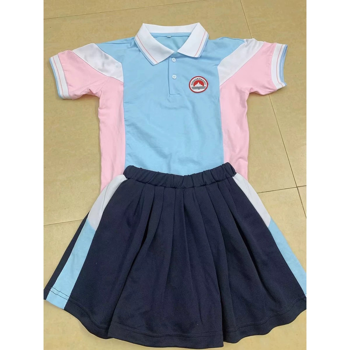 汕尾校服 汕尾奎山小学校服 新款小学生夏季套装短袖 短裤男女