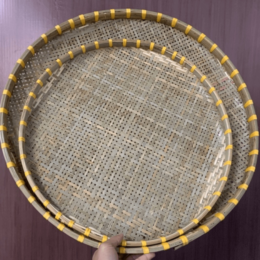 竹青皮编织晾晒筛子50/60厘米 发2个
