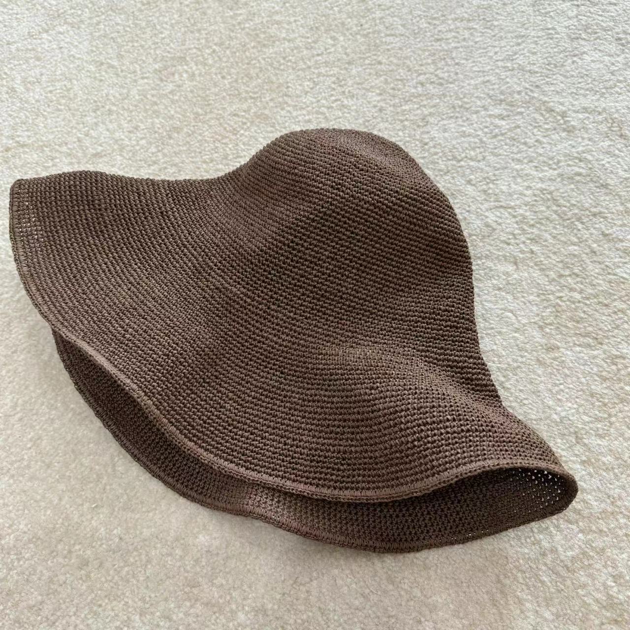 【六港真人】松弛感 巧克力色度假草帽