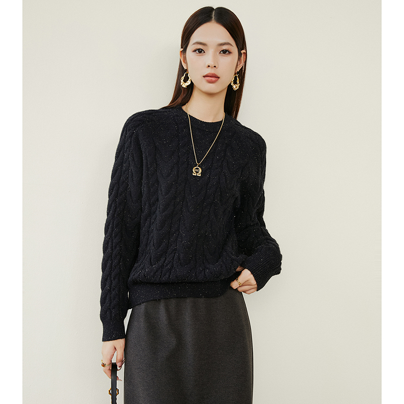 晚白【粉丝专享】毛衣韩系针织衫女24090922