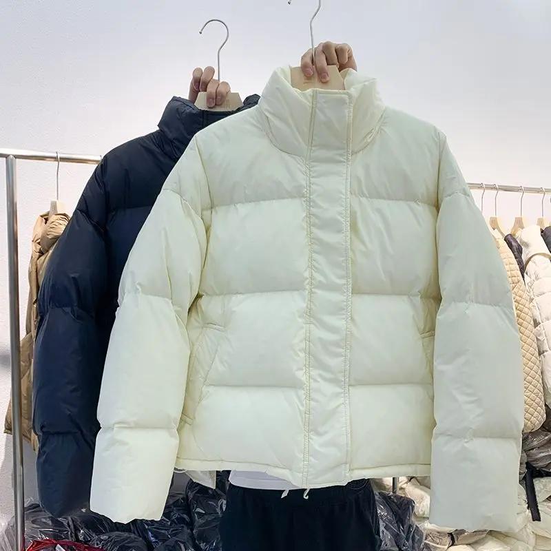 冬季断码羽服女短款2023年新款秋冬季韩版小个子加厚面包服袄外套