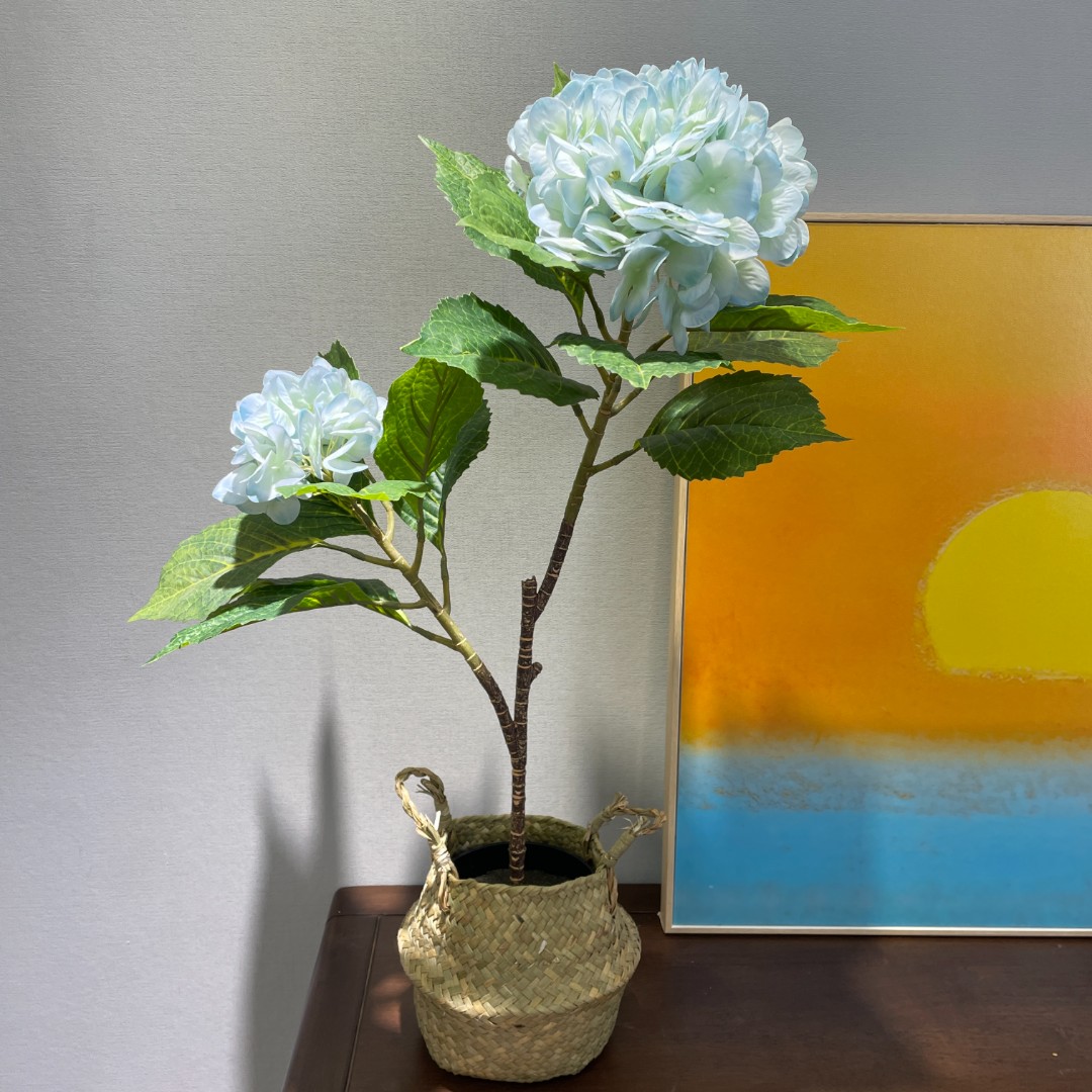 仿真绣球花绣球树保湿手感花束客厅摆件摆设插花装饰假花