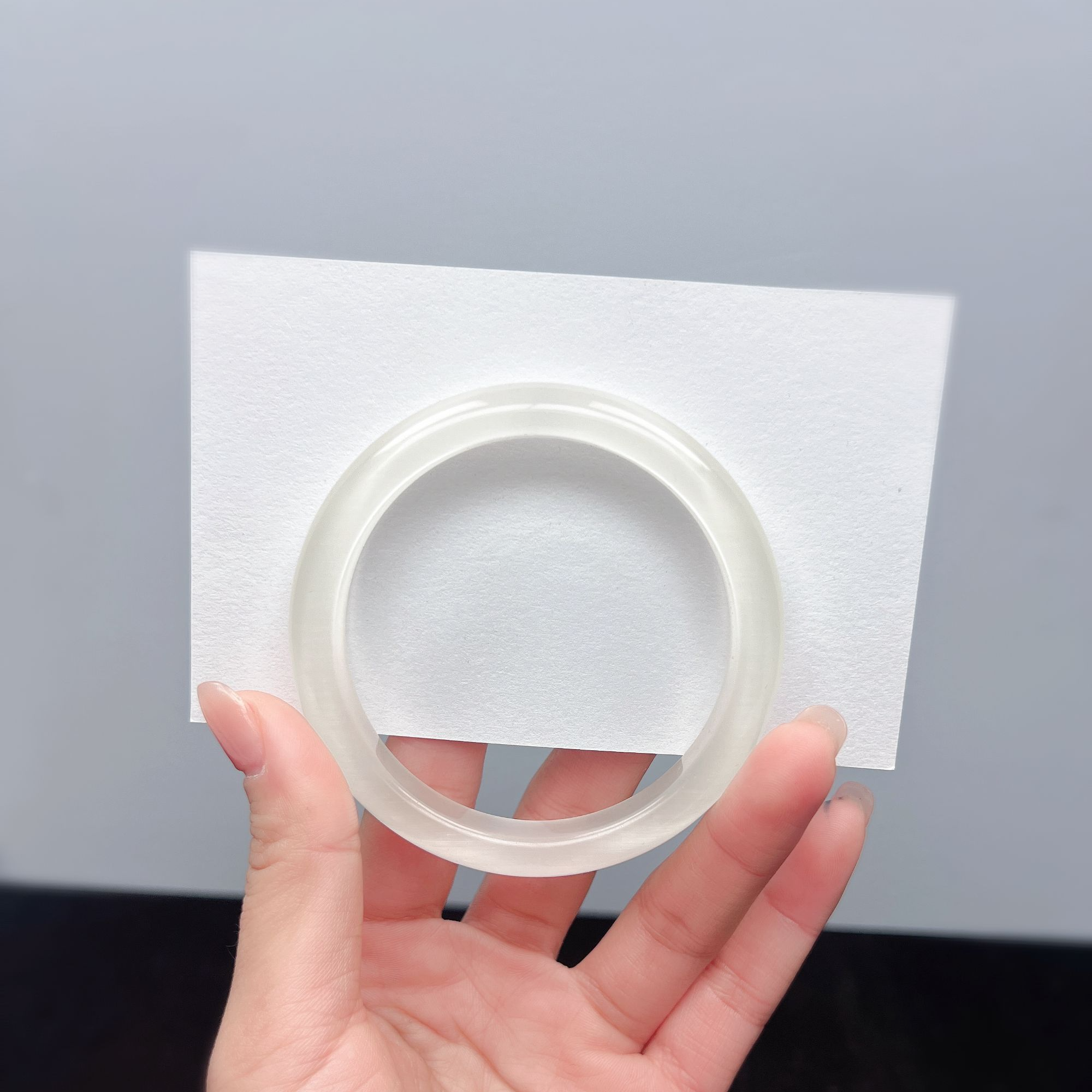 『白月光手镯』经典显白高贵优雅 56 圈口