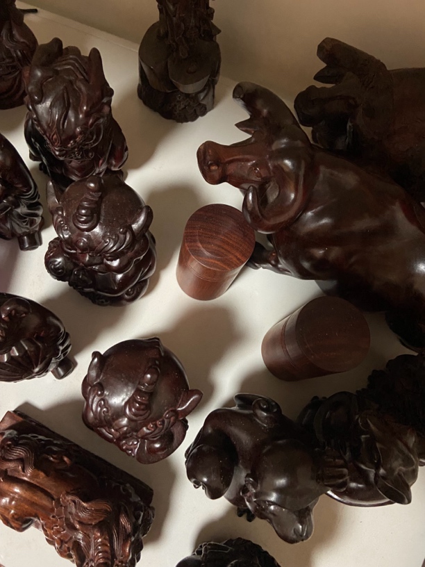 红木各种摆件瑕疵残缺半成品库存处理