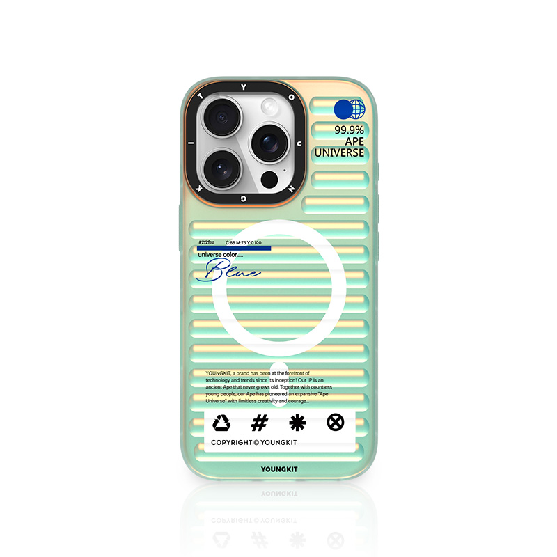 猿气【变色龙系列】适用于苹果16promax磨砂电镀防摔创意磁吸手机壳