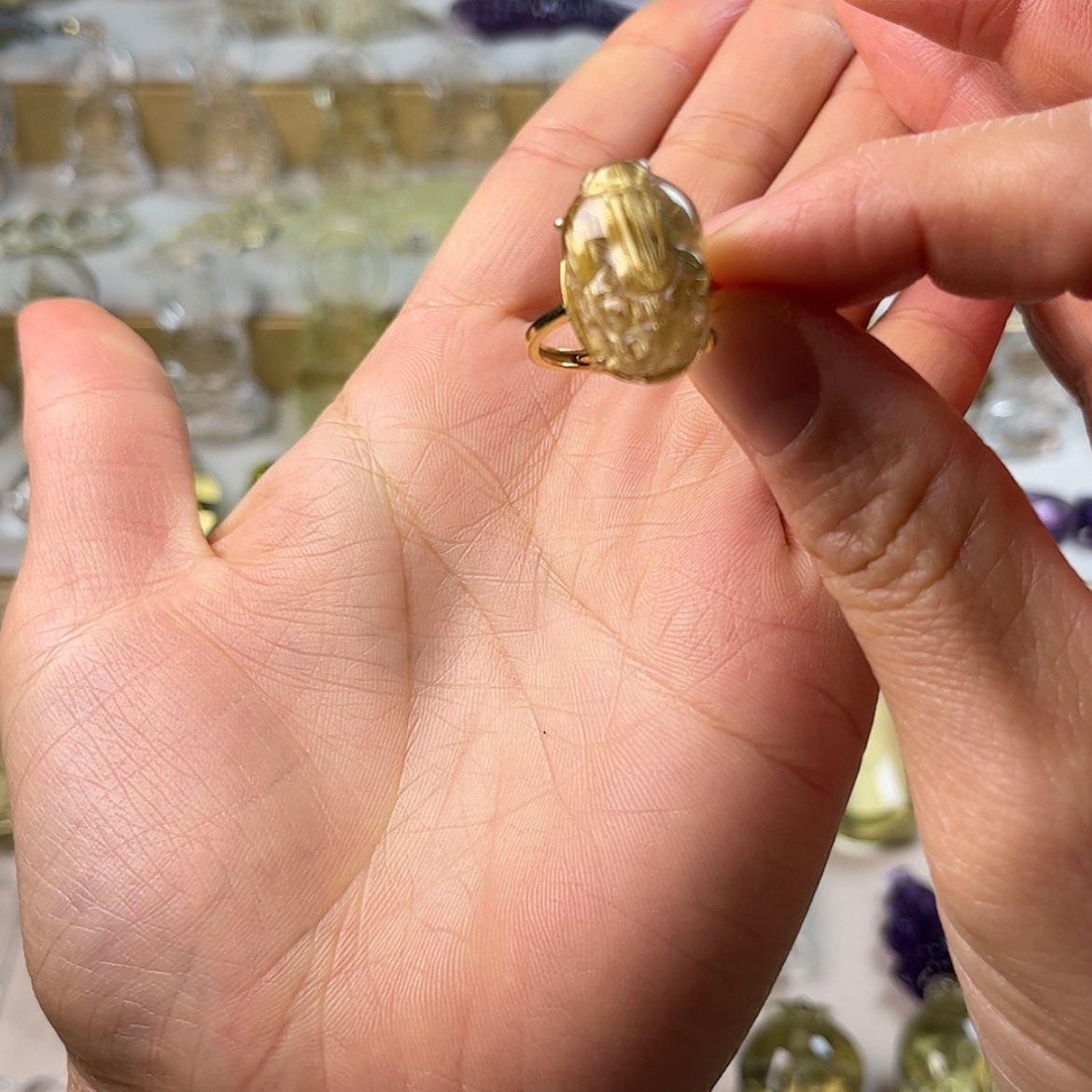 【闪购商品】发晶戒指银S925镶嵌X****.