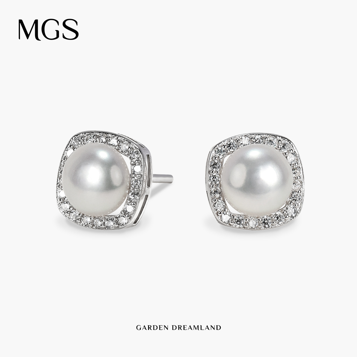 MGS/曼古银时尚简约珍珠耳环M0324008000