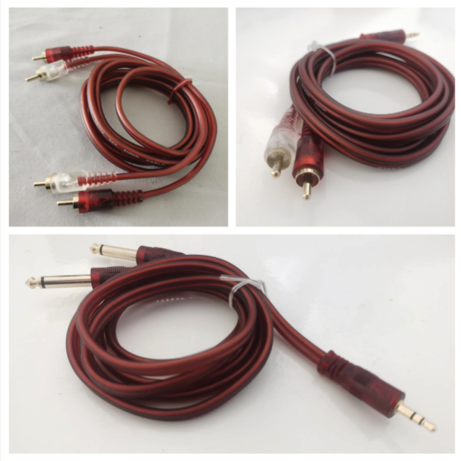 （6）1.5m两头双莲花/3.5转双莲花/3.5转双6.5/两头6.35音频线