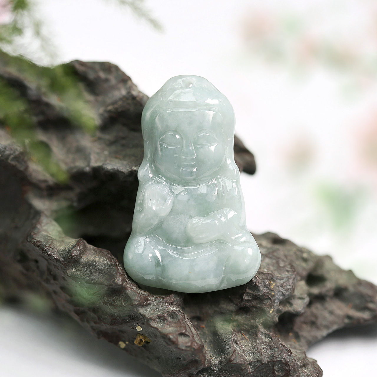 宝宝佛玉石吊坠冰糯种释迦玉坠摩尼初心佛挂件多样性发一件