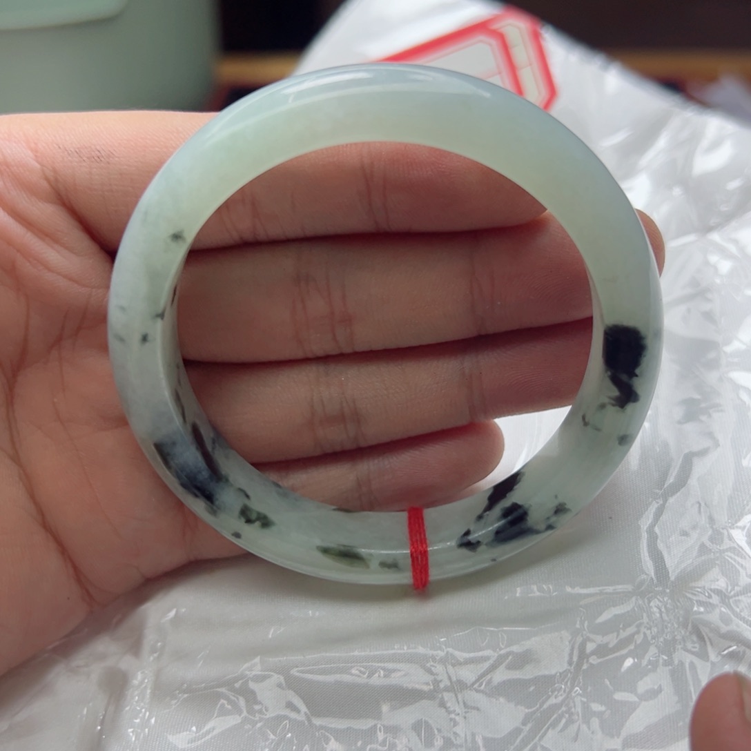 翡翠手镯未镶嵌57.6冰花