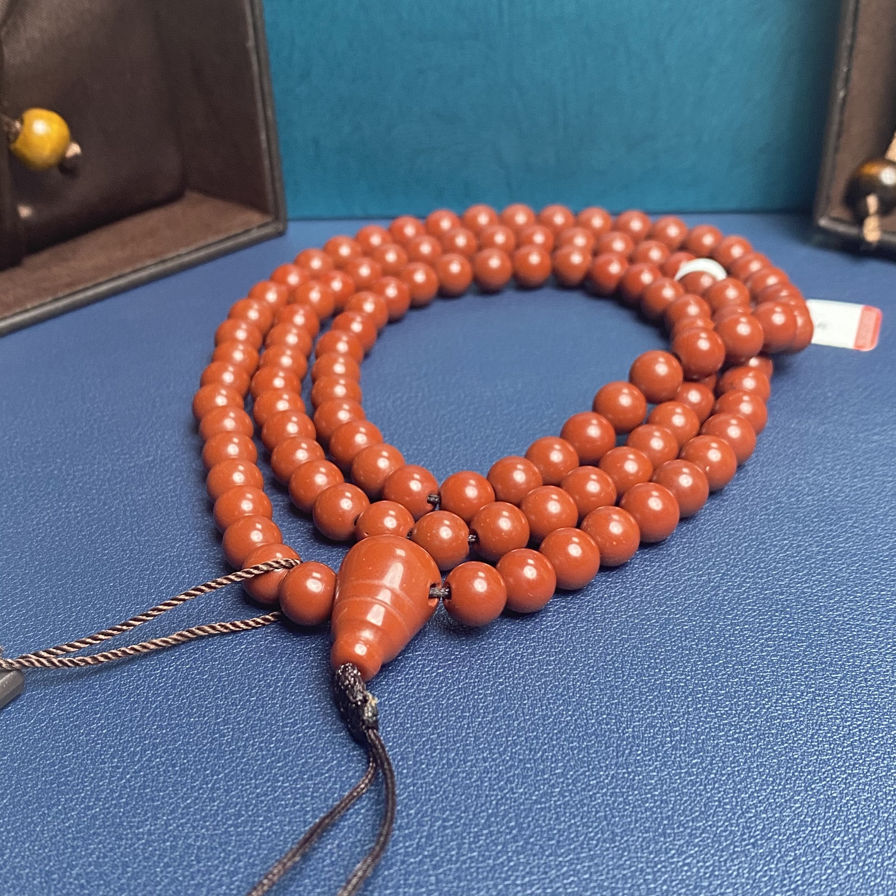 鸡肝玛瑙念珠 DZ7216-FS/文玩/收藏老物件/送礼盘玩/已评级