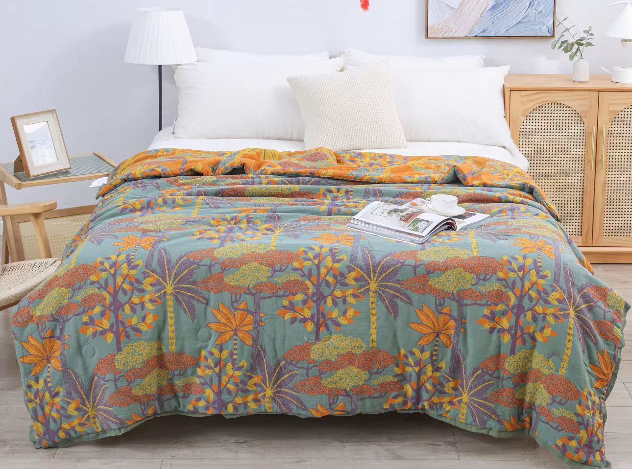 2*2.3米热带雨林双层有氧纱多功能大豆被