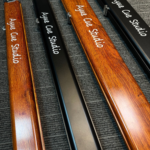 Ayue 定制铝合金杆盒双槽三槽胶底球杆盒