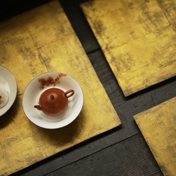 大漆木盘 方形壶承收纳盘中国风古风中式家用干泡防烫泡台