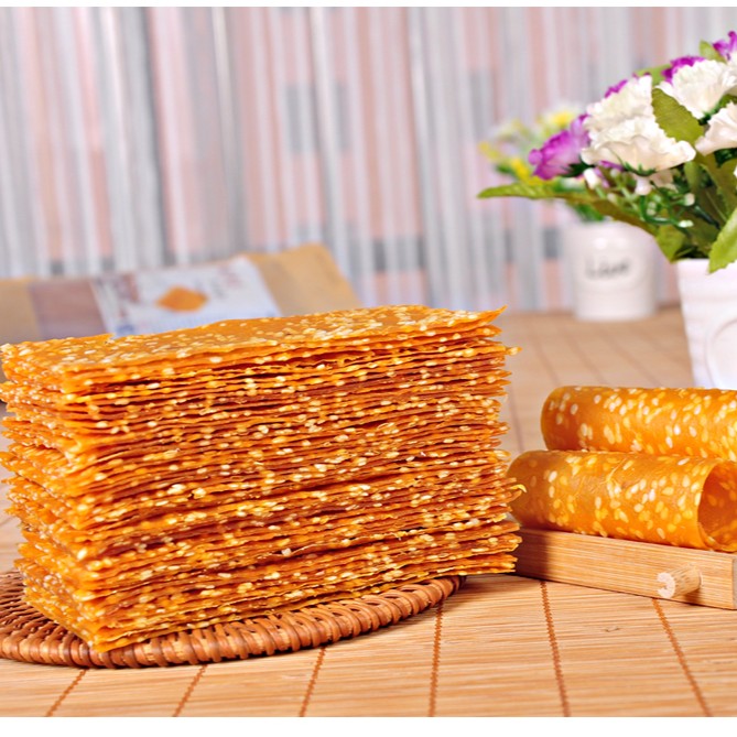 湖南桃江特产忆乡淳自制芝麻红薯片小零食400克-800克