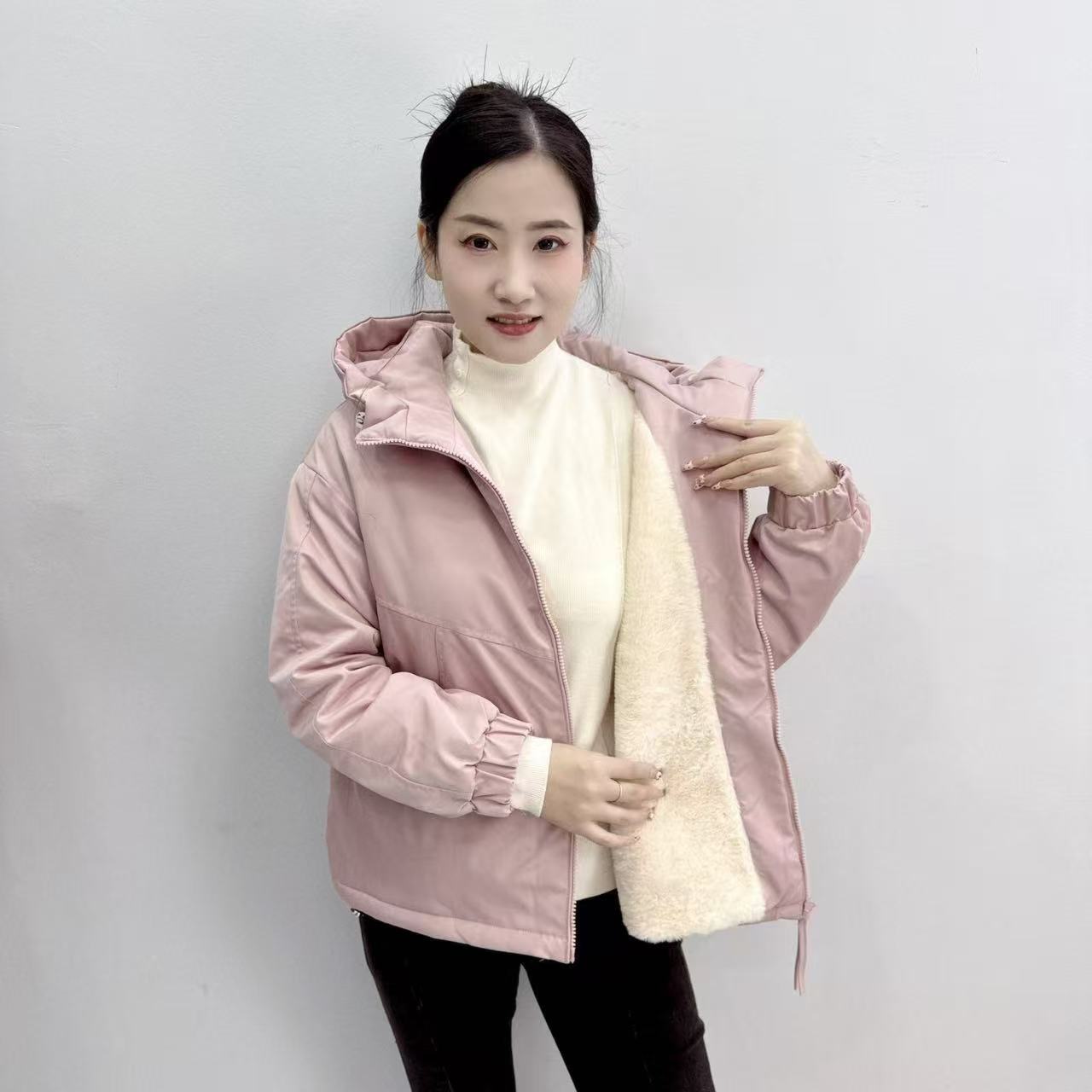 （1000克加毛加棉）2024冬款加厚冲锋衣时尚保暖休闲百搭冬季连帽