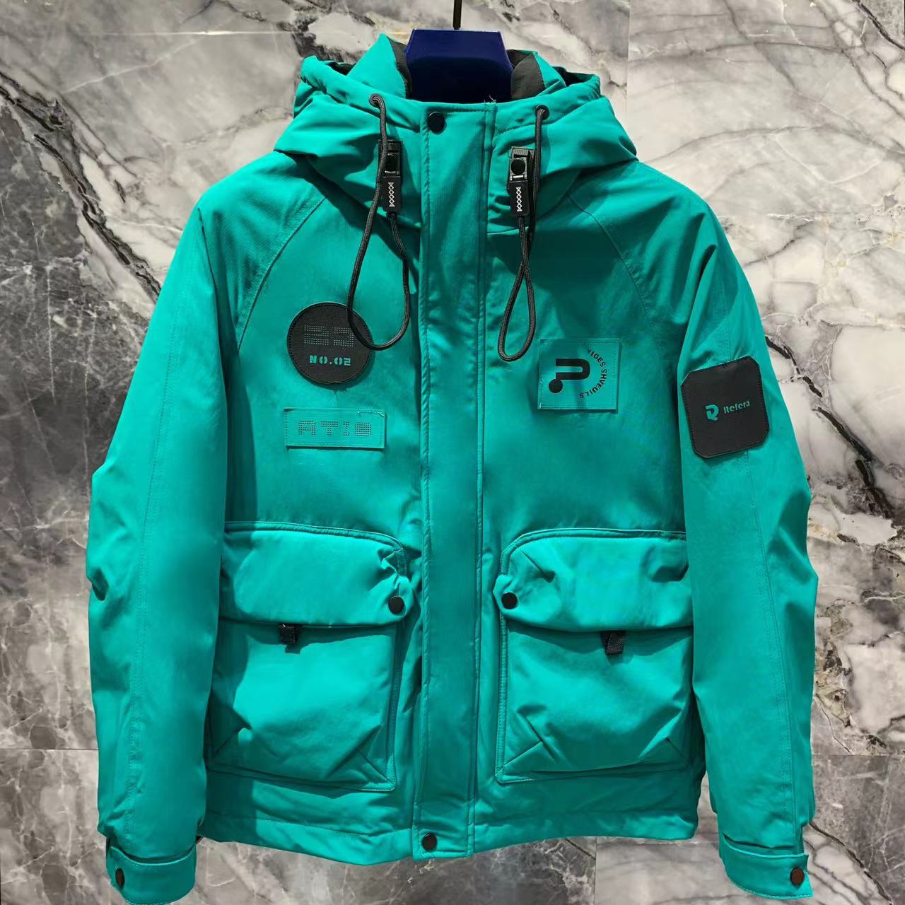 冬季新款男士连帽工装风百搭加厚夹克外套99123-DW