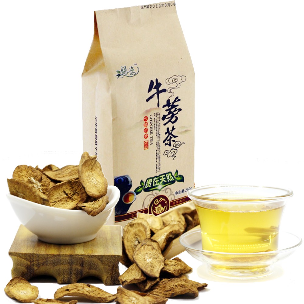 牛蒡茶2送1徐州黄金新鲜牛蒡茶正品牛蒡根片干片520克苍山养生茶