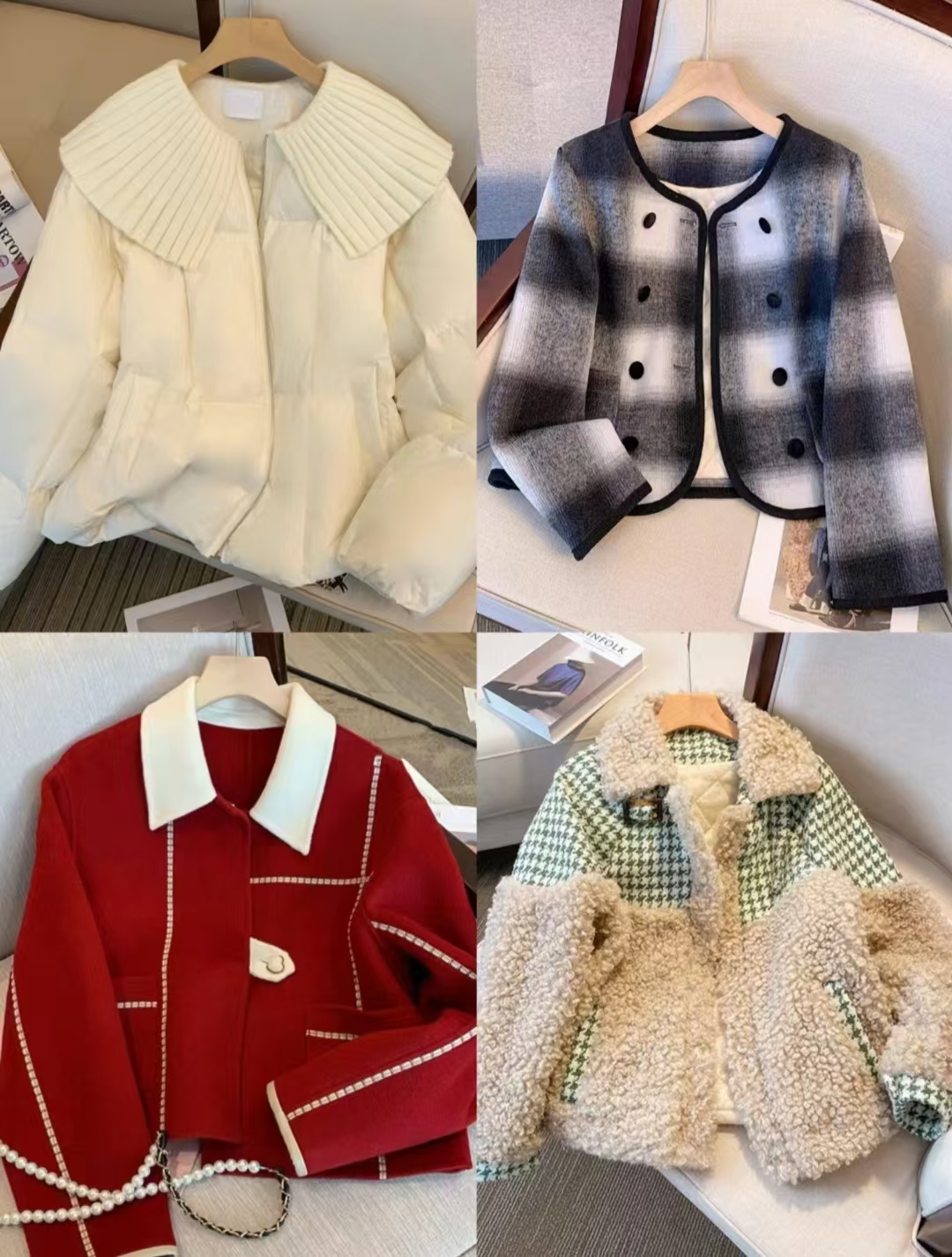 小霖秋冬韩版休闲时尚小香风外套（记得备注）