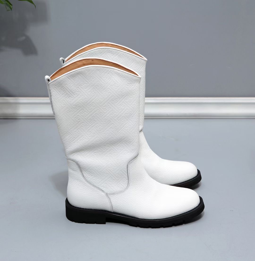 样品处理简约风格百搭黑白靴