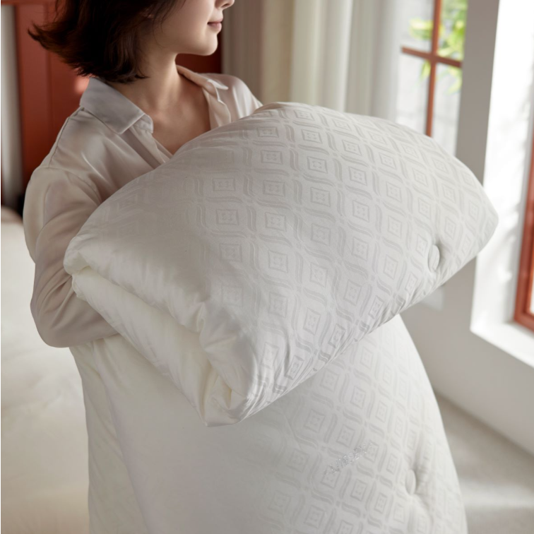 东华大学联合出品！全棉提花低敏被芯被子冬被春秋被夏被子母被