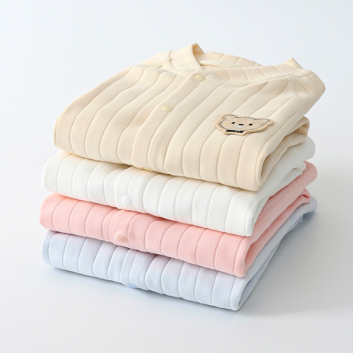 婴儿衣服连体衣打底冬季加厚长袖贴身秋冬舒绒纯棉新生儿宝宝儿童