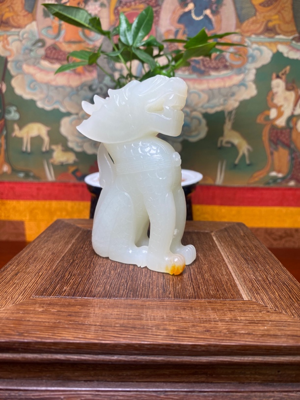 新疆和田籽料麒麟小摆件