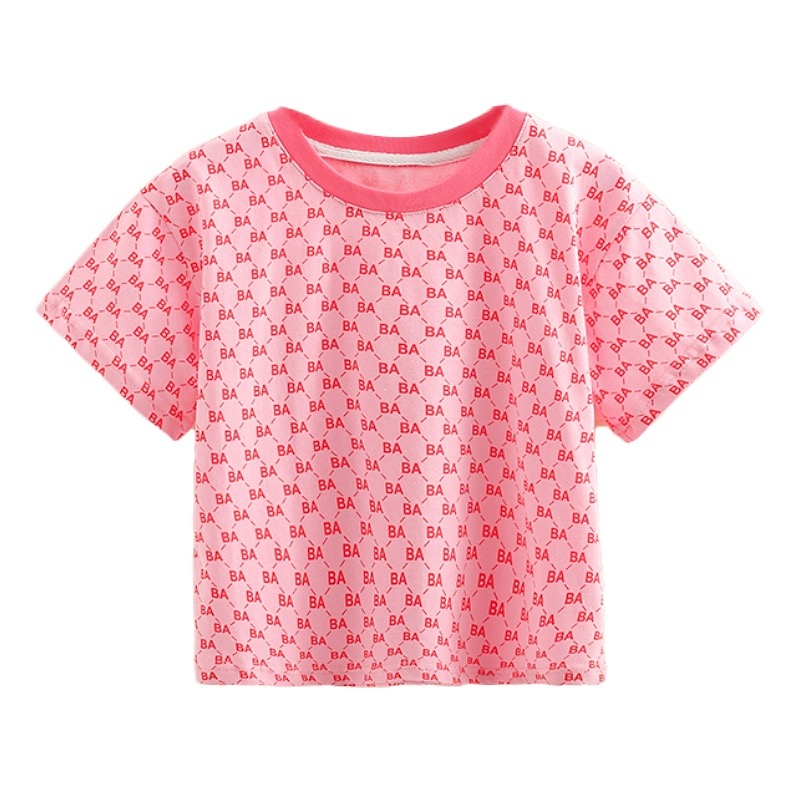 T恤薄款满印透气印花家居服洋气夏季打底衫春夏女士休闲