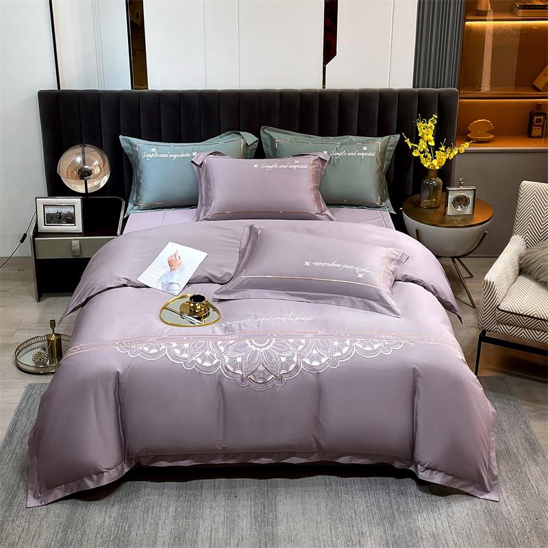 【晴美】赫本风轻奢感全棉刺绣四件套-圣迪奥系列