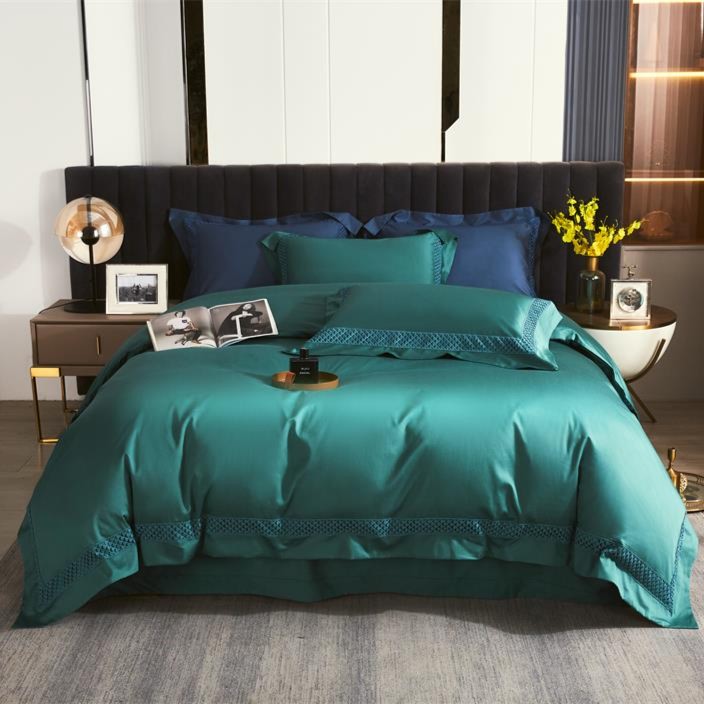 【晴美】轻奢风高支全棉镂空四件套-乔伊系列