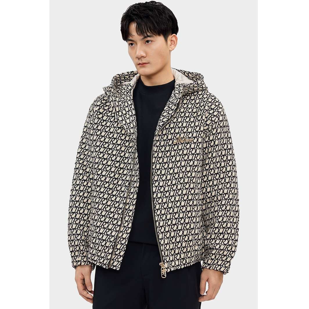 Trendiano经典系列提花加厚连帽外套3LI1091190