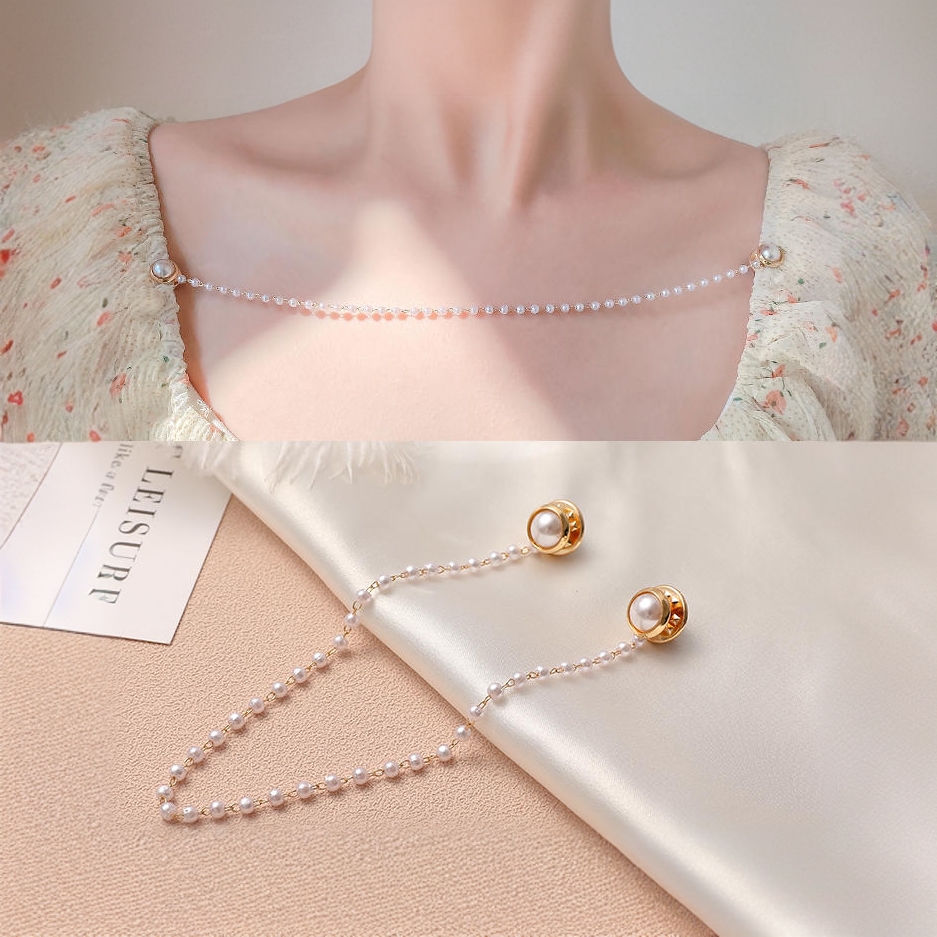 合金胸针 防掉肩神器大领口防滑链女衣服固定改小防走光胸针纽扣