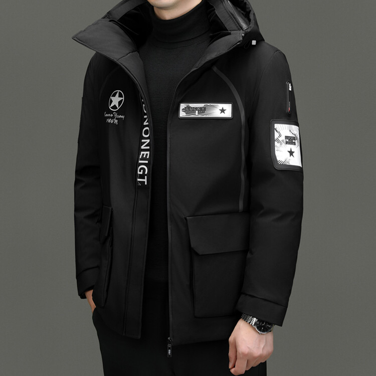 波司登冬鹅绒羽绒服男款连帽加厚轻奢保暖防寒防风外套男装上衣