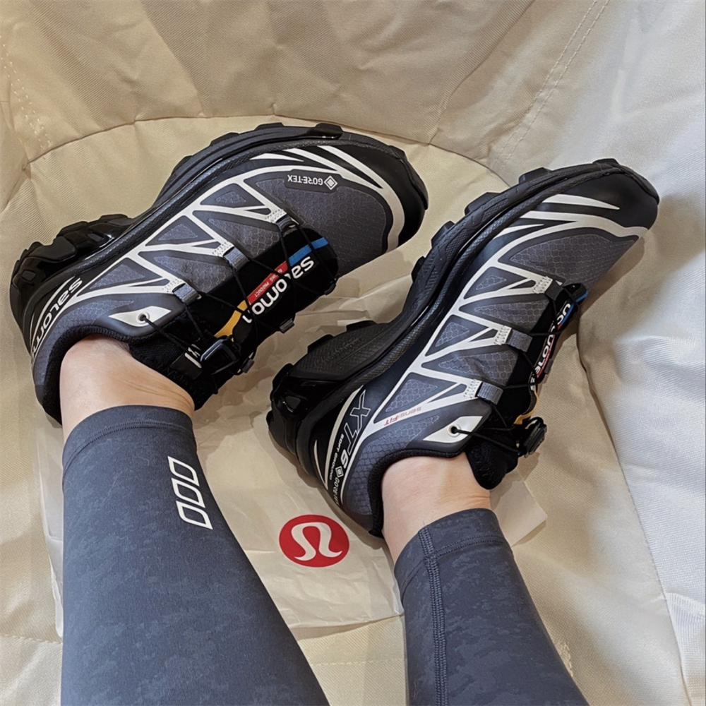 Salomon 萨洛蒙 XT-6 GORE-TEX GTX黑灰银防水户外潮流跑鞋416635