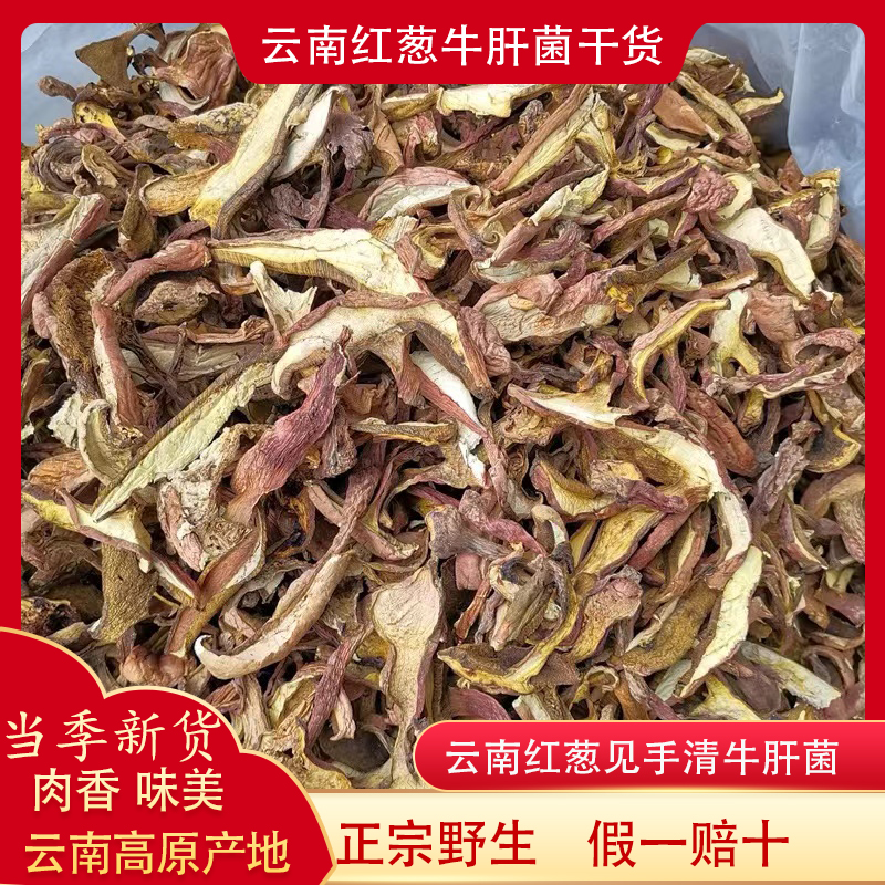 野生红葱干货100g黄牛肝菌白葱牛肝菌美味牛肝菌见手清云南菌子
