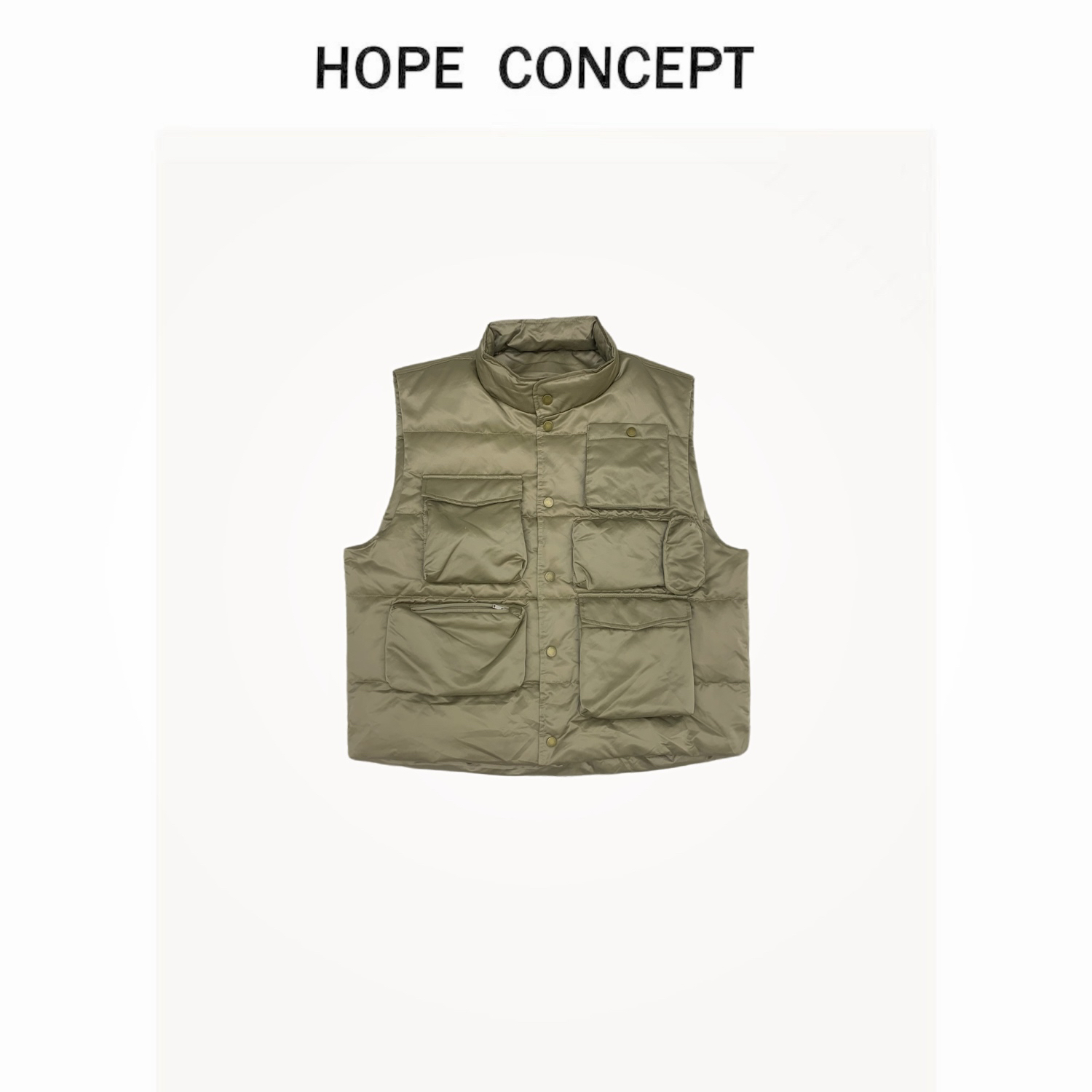 24232#HOPECONCEPT本季当家马甲 自带造型感男女同款重工羽绒马甲