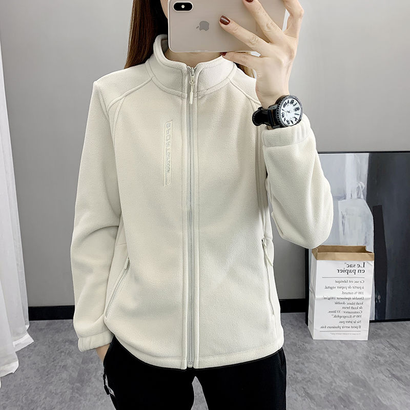 【小扬哥甄选】新款抓绒衣外套女2023春秋户外运动保暖透气双面摇